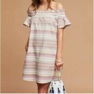 NWOT Corey Lynn Calter Dion off the shoulder dress Anthro sz: S